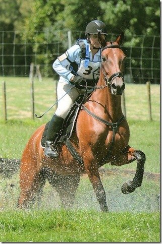 Standardbred Fan Club member Maureen and her splendid horse