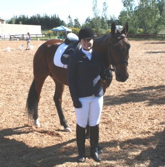 Shannon with her special partner Brodie in the show ring